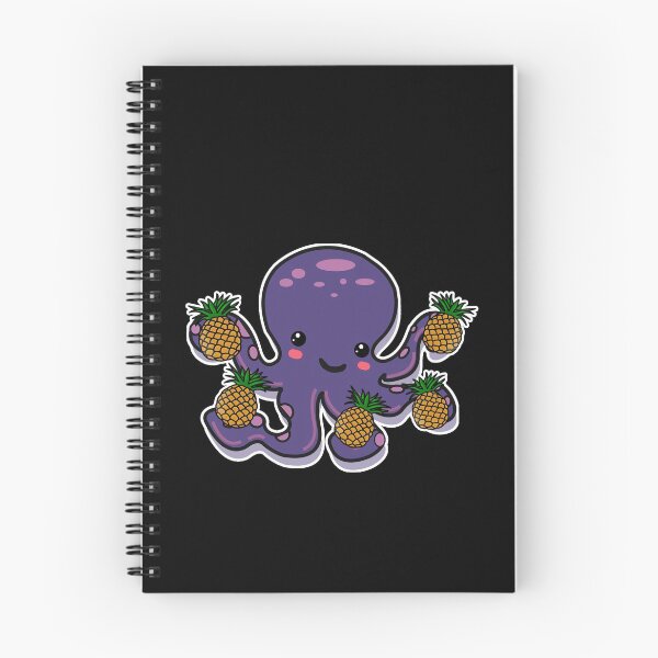 Item preview, Pineapple Octopus | Cute Purple Kawaii Octopus with Pineapples designed and sold by Rabbitti.