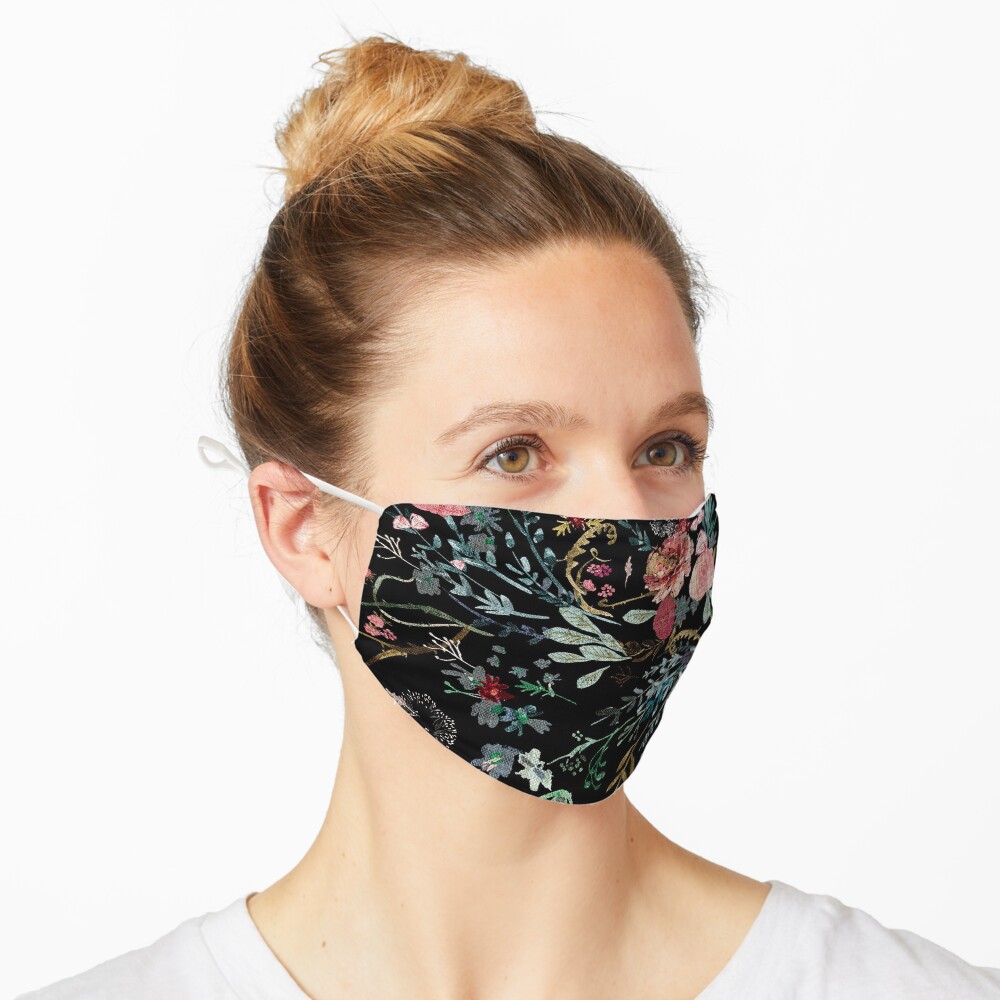 Midnight Floral Mask