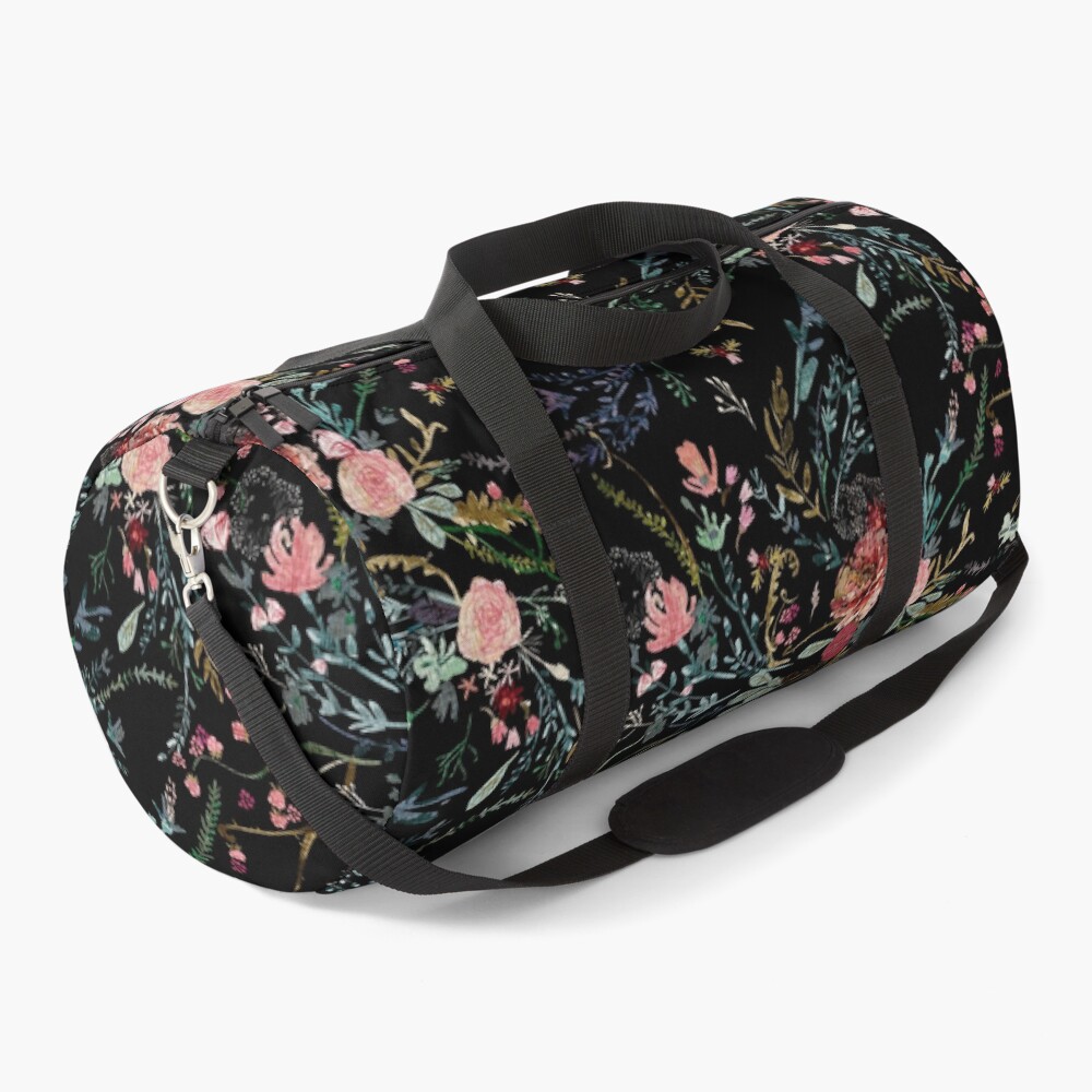 Midnight Floral Duffle Bag
