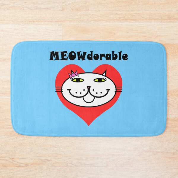Item preview, MEOWdorable - PURRty Kitty Face on a Red Heart designed and sold by RawSunArt.