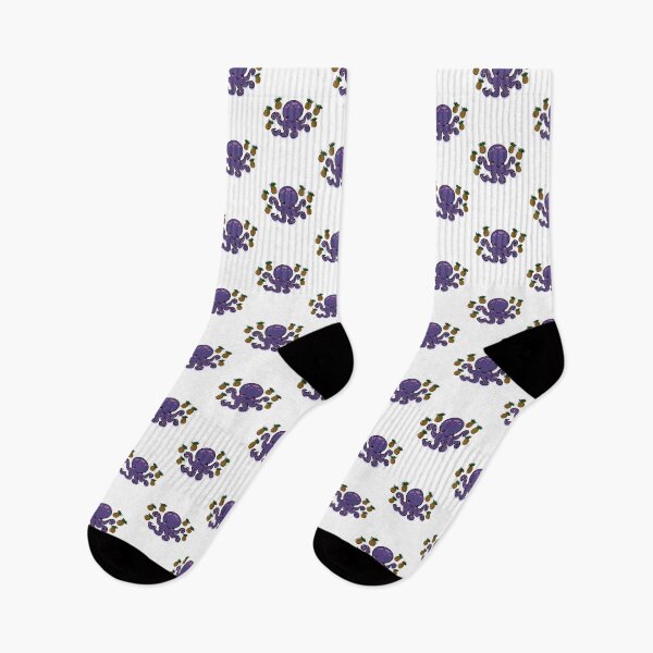 Item preview, Pineapple Octopus | Cute Purple Kawaii Octopus with Pineapples designed and sold by Rabbitti.
