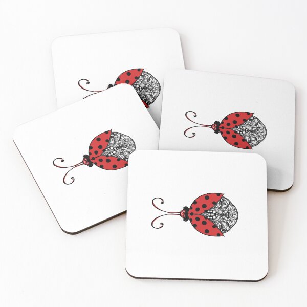 Artikelvorschau, Lilly the Ladybug Linie Gekritzel Design entworfen und verkauft von Something Arty.