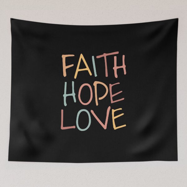 Item preview, 1 Cor 13 - Faith Hope Love words designed and sold by amazingjoy.
