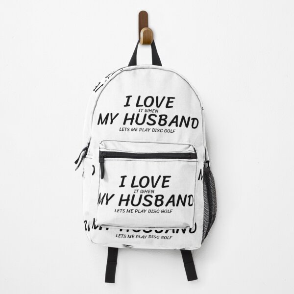 Item preview, I LOVE (it when) MY HUSBAND (lets me play disc golf) designed and sold by Jefflevin333.