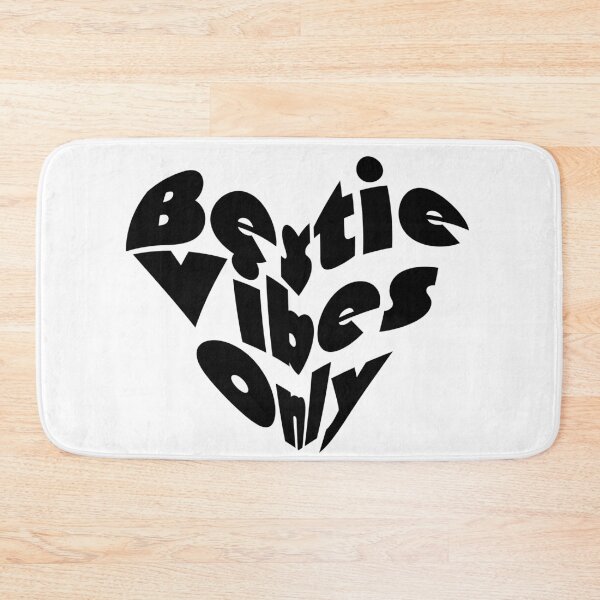 Item preview, Bestie Vibes Only Besties Vibes Only Two Pretty Best Friends HeartShape designed and sold by KLINESTORE.