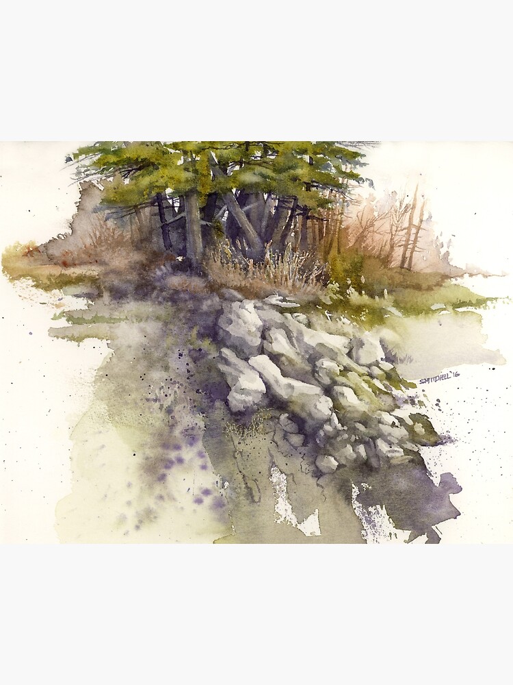 Thumbnail 7 of 7, Framed Art Print, Rockslide Study designed and sold by mindofwaterc.