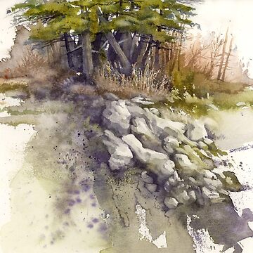 Artwork thumbnail, Rockslide Study by mindofwaterc