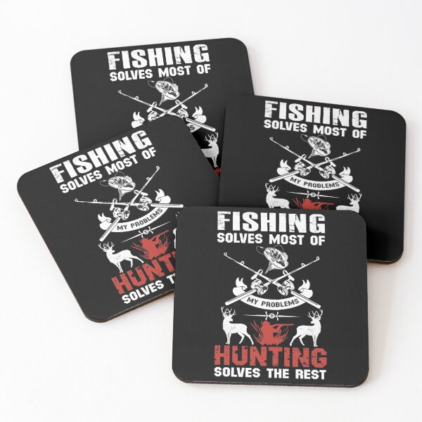 Item preview, fishing solves most of my problems hunting solves the rest shirt gift for father or friend, birthday gift, hunter shirt designed and sold by spreadtee2.
