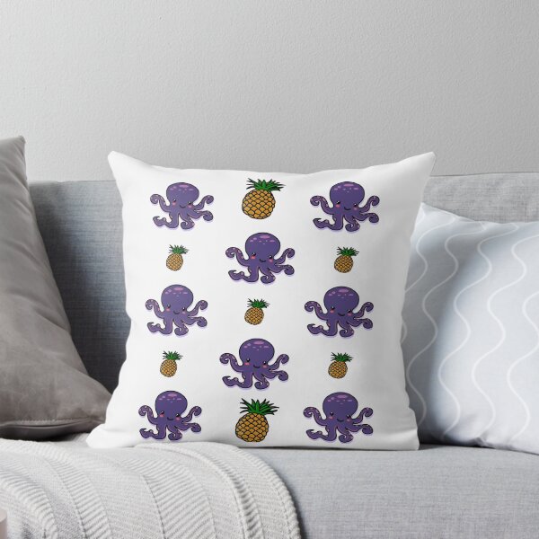 Item preview, Pineapple Octopus | Cute Purple Kawaii Octopus with Pineapples Pattern designed and sold by Rabbitti.