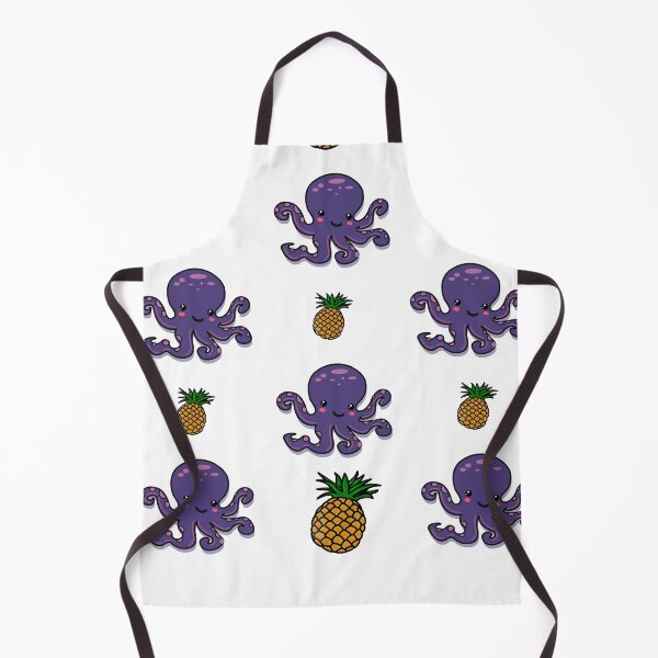 Item preview, Pineapple Octopus | Cute Purple Kawaii Octopus with Pineapples Pattern designed and sold by Rabbitti.