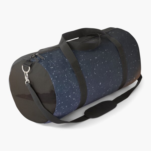 Item preview, Aurora black river sunset, shiny starry midnight dark sky, dark blue, above the clouds designed and sold by August-E.