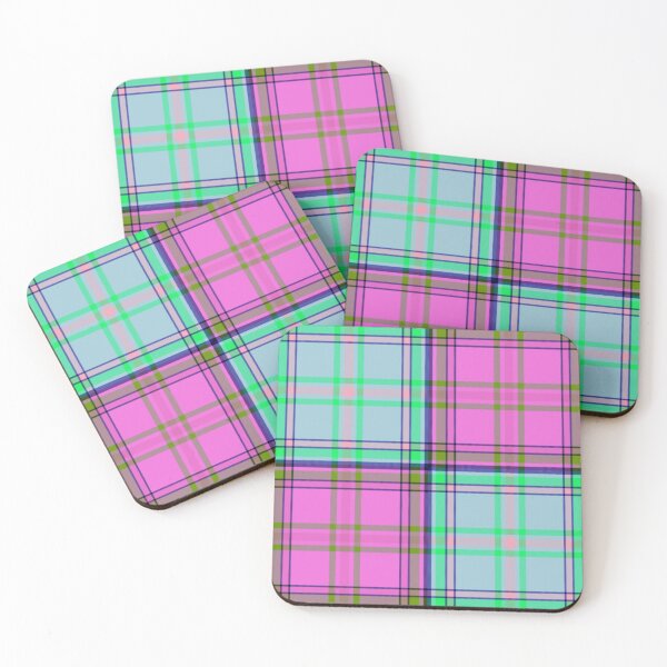 Item preview, Funky Checker Green and Pink Plaids designed and sold by patternedprints.