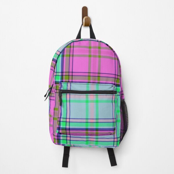 Item preview, Funky Checker Green and Pink Plaids designed and sold by patternedprints.