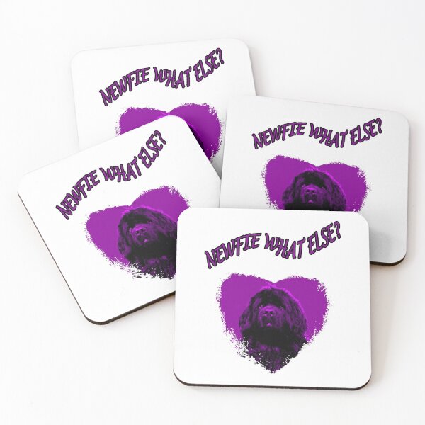 Item preview, Newfoundland Dog Heart Purple What Else designed and sold by Moonyflower.