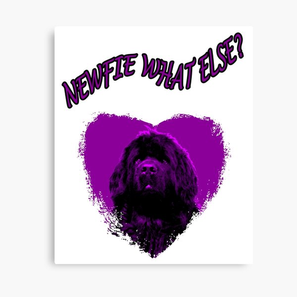 Item preview, Newfoundland Dog Heart Purple What Else designed and sold by Moonyflower.