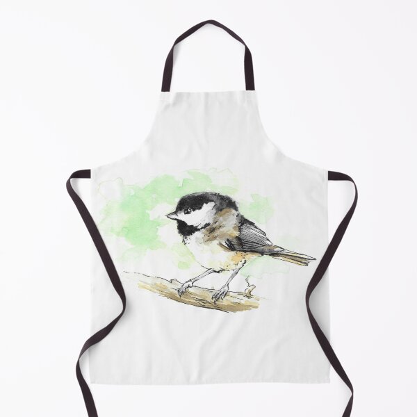 Item preview, Watercolor Black-Capped Chickadee Bird designed and sold by BlackGoatPrints.