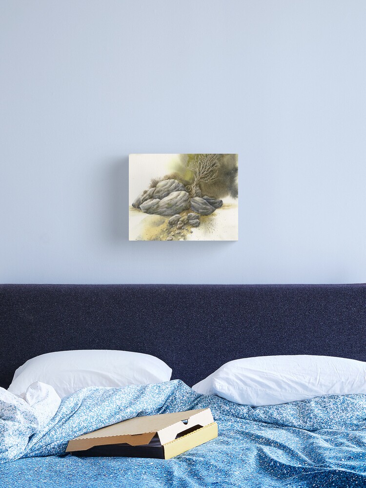 Thumbnail 2 of 3, Canvas Print, Rock Tree Study designed and sold by mindofwaterc.