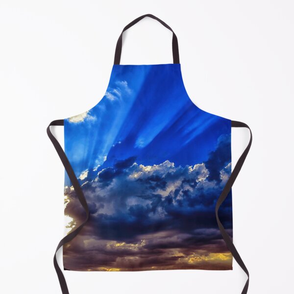 Item preview, Mount Fuji morning sunup, blue cloudy sky, pure sun rays, autumn, orange, yellow, pure blue, sunrise clouds, summer vibes designed and sold by August-E.