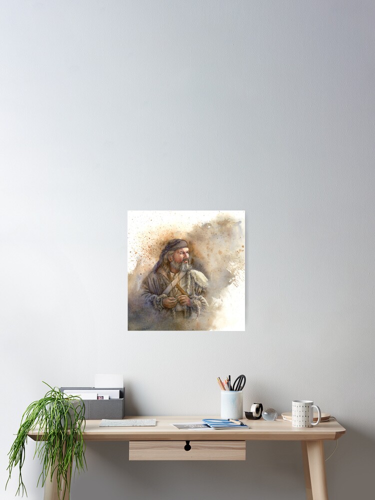 Thumbnail 2 of 3, Poster, Over Mountain Man designed and sold by mindofwaterc.