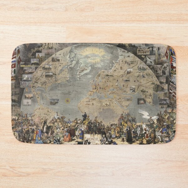 Item preview, Pictorial map of the World, 19th Century designed and sold by ganje.