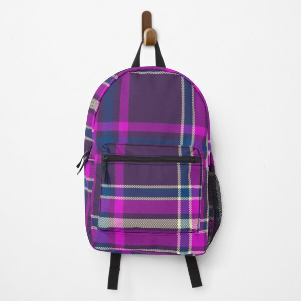 Item preview, Fuchsia Navy Plaid designed and sold by patternedprints.