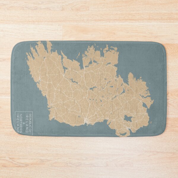 Item preview, Map of Ireland (Coloured, Minimal) designed and sold by wxnw-designs.