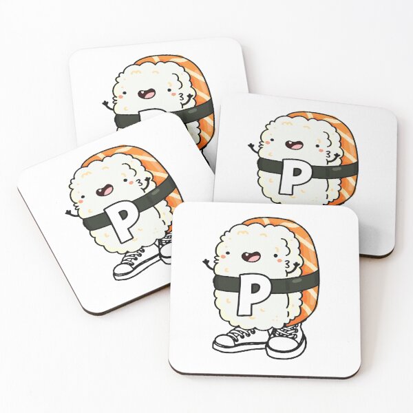 Artikelvorschau, Monogramm P Niedlich Shoe-shi Sushi entworfen und verkauft von kidsmonogram.