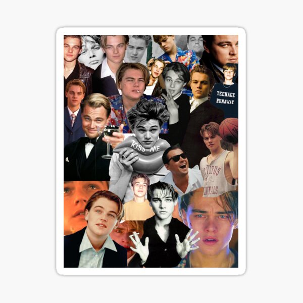 Collage de Leonardo Dicaprio Sticker