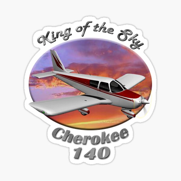Piper Cherokee 140 King Of The Sky Sticker
