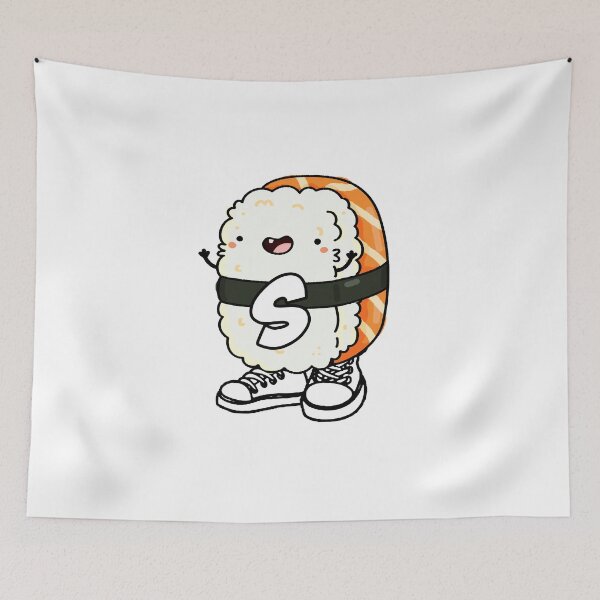 Item preview, Monogram S Cute Shoe-shi Sushi designed and sold by kidsmonogram.