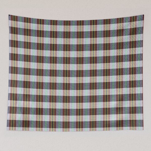 Item preview, Rainbow Plaid Tartan Textured Pattern designed and sold by Siu-Hong Mok.