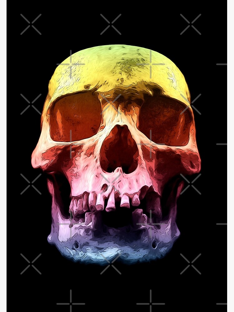 Pop Art Skull Face by perkinsdesigns