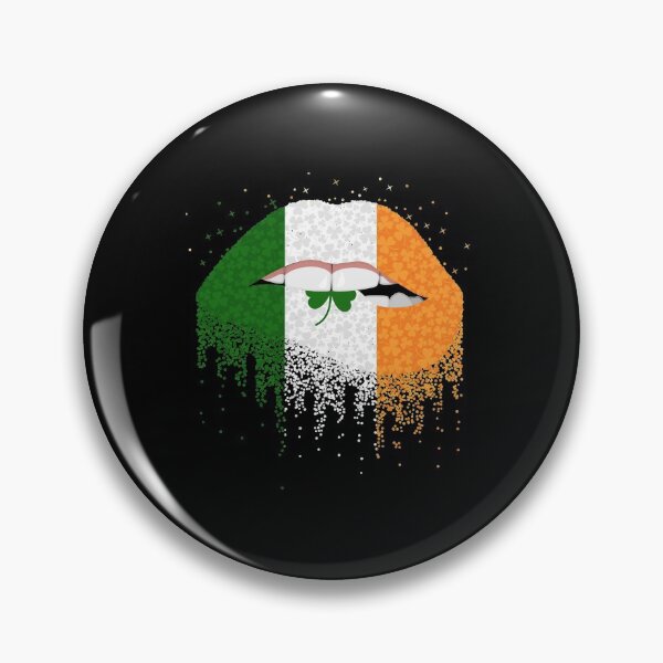 Item preview, St Patrick's Day Flags Lips  designed and sold by RBG1933Tee.