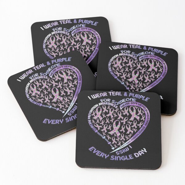 Item preview, I Wear Teal And Purple For Someone Suicide Prevention Awareness designed and sold by BaseStore.