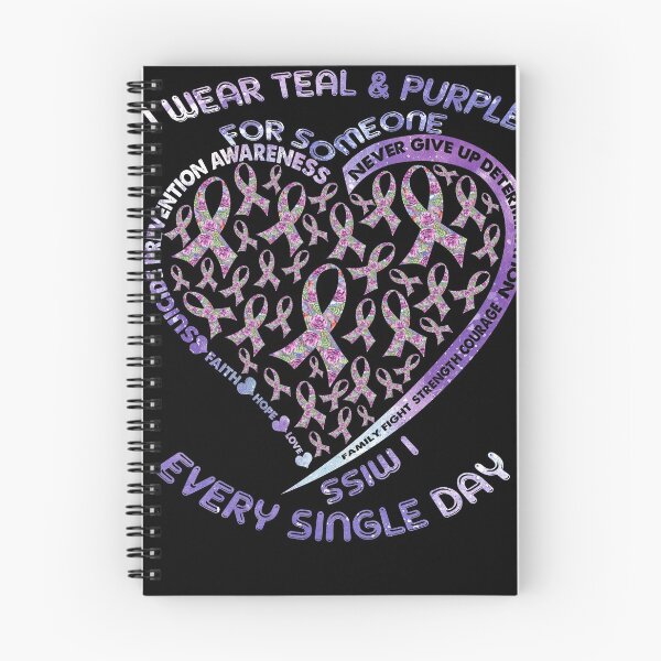 Item preview, I Wear Teal And Purple For Someone Suicide Prevention Awareness designed and sold by BaseStore.