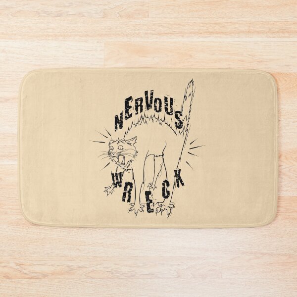 Item preview, Nervous Cat - black designed and sold by Chilly Lizard.