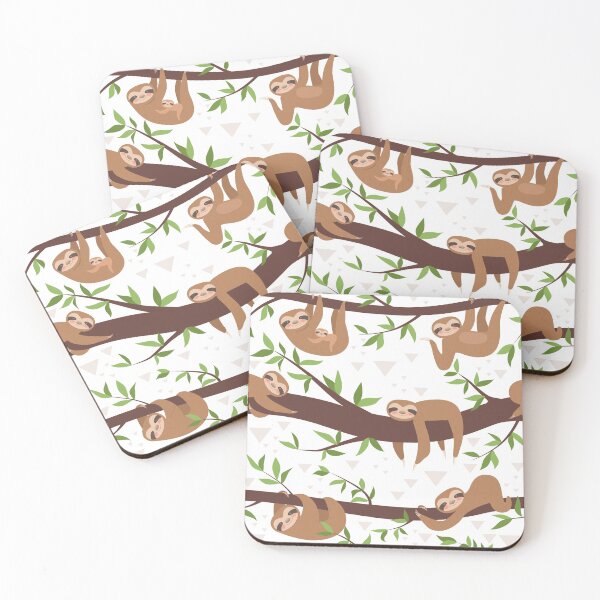 Item preview, Cartoon sloths on trees designed and sold by della95.
