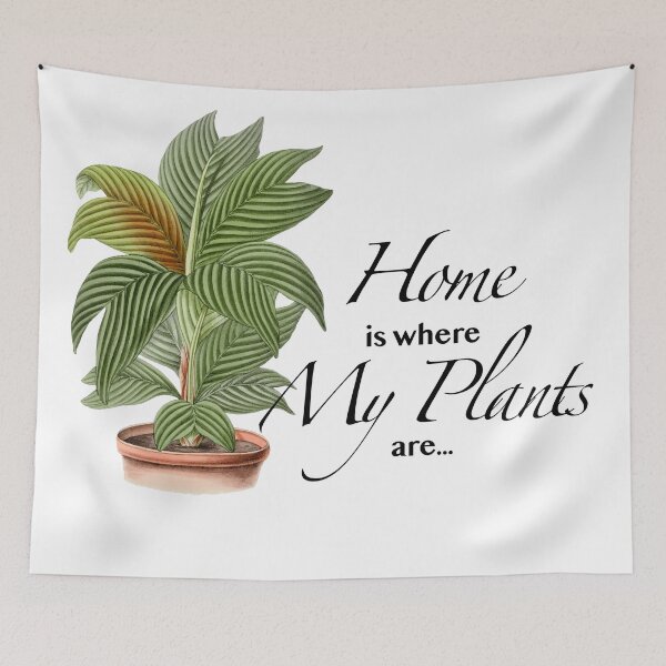 Item preview, HOME is where MY PLANTS are Houseplant lover designed and sold by Rachel Pile.