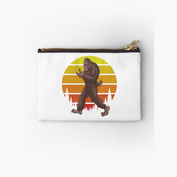Item preview, Bigfoot rocks, retro sunset gift for Bigfoot lovers designed and sold by BRtisticDesigns.