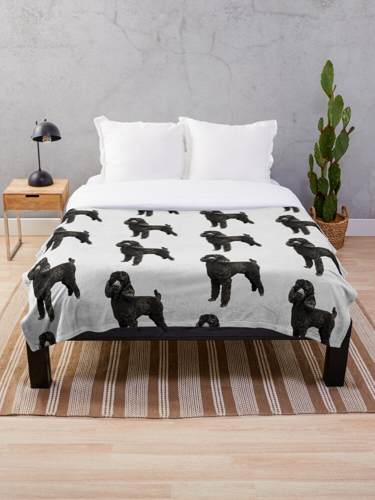 poodle throw blanket