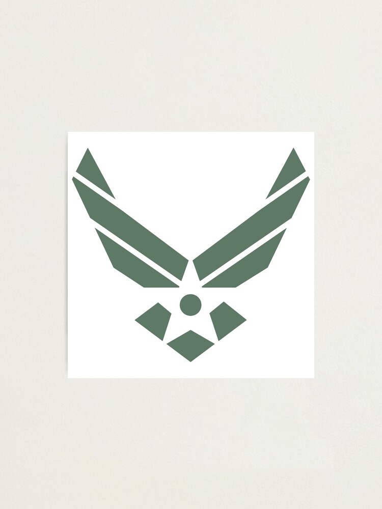 us-air-force-logo-green-u-s-air-force-symbol-classic-united-states-military-usa-american-photographic-print-for-sale-by-gavelacademy-redbubble