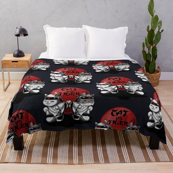 Item preview, Animal Kungfu cat vs tiger cute asian culture designed and sold by V A R G A S S T Y L E.