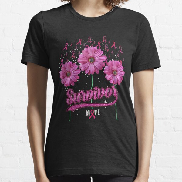 Love Someone With Breast Cancer Pink Ribbon Hope Love Essential T-Shirt