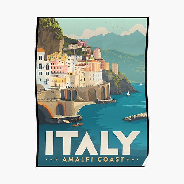 Italy Amalfi Coast Poster
