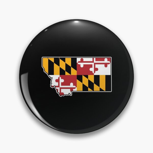 Item preview, Maryland Flag Montana Map designed and sold by MarylandStyle.