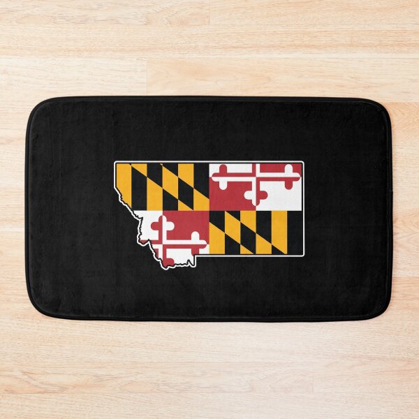 Item preview, Maryland Flag Montana Map designed and sold by MarylandStyle.