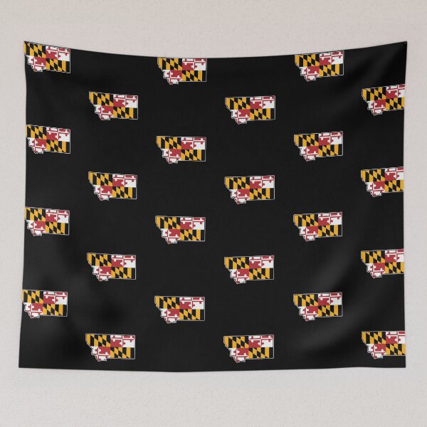 Item preview, Maryland Flag Montana Map designed and sold by MarylandStyle.
