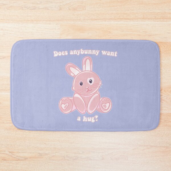 Item preview, Does anybunny want a hug? Bunny pun designed and sold by RoserinArt.