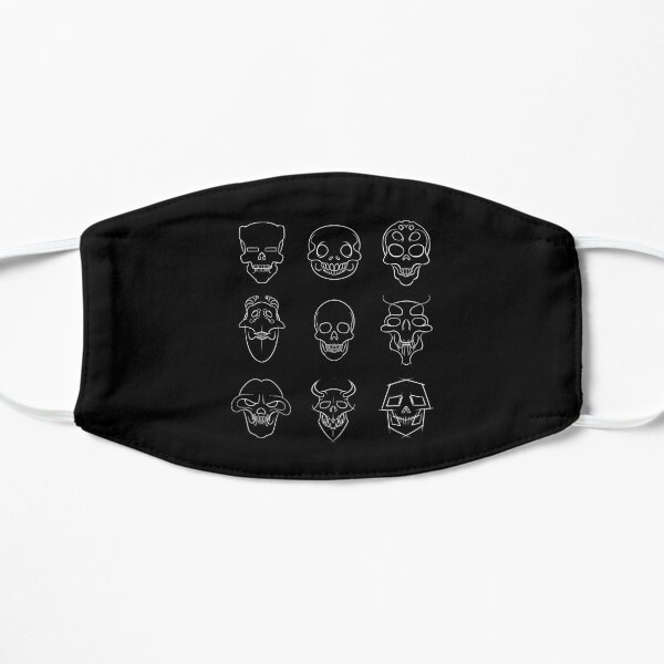 Alien Character Skull Lineup Flat Mask