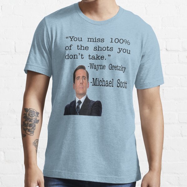 The Office T-shirts - Michael Scott You Miss 100 Of The Shots T-shirt | The  Office Merch Shop